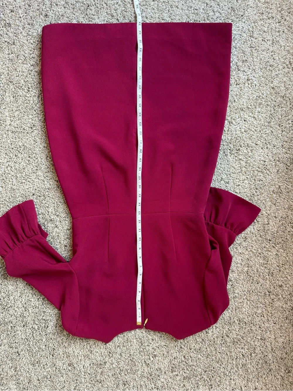 Draper James Raspberry V-Neck Ruffle Sleeve Dress - Picture 10 of 12